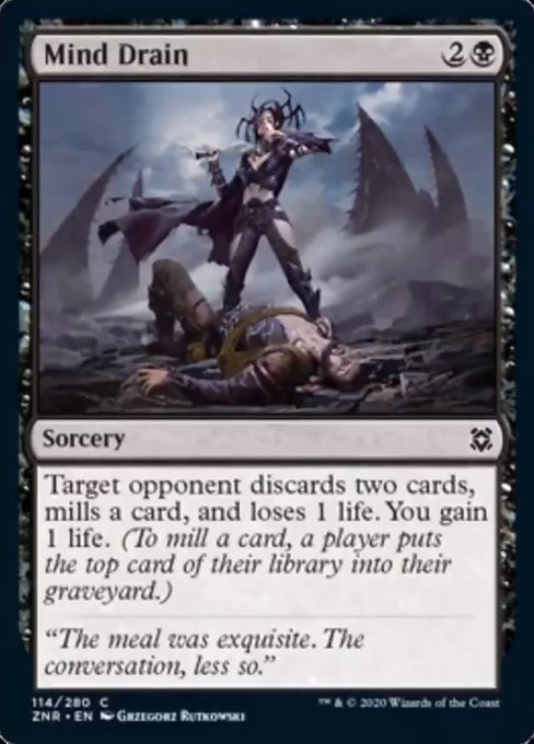 Mind Drain (Zendikar Rising) Medium Play