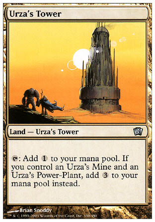 Urza's Tower (8th Edition) Medium Play Foil