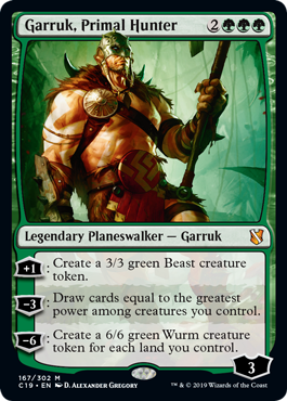 Garruk, Primal Hunter (Commander 2019) Near Mint