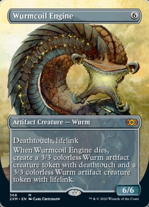 Wurmcoil Engine (Borderless) (Double Masters) Near Mint Foil