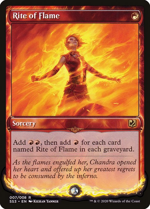 Rite of Flame (Signature Spellbook: Chandra) Medium Play Foil