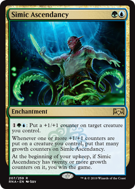 Simic Ascendancy (Ravnica Allegiance) Light Play