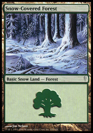 Snow-Covered Forest (Coldsnap) Medium Play
