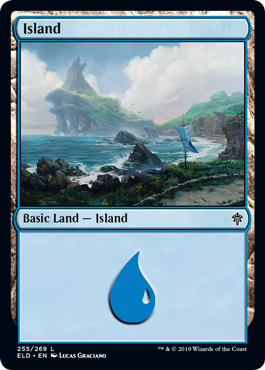 Island (255) (Throne of Eldraine) Near Mint Foil