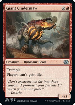 Giant Cindermaw (The Brothers' War) Near Mint Foil