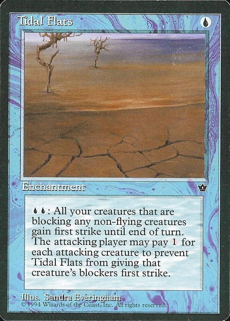 Tidal Flats (3) (Fallen Empires) Medium Play