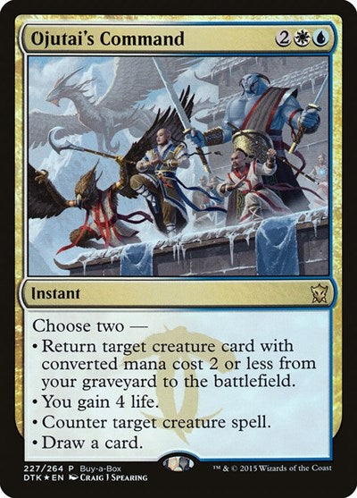 Ojutai's Command (Promos: Buy-A-Box) Near Mint Foil