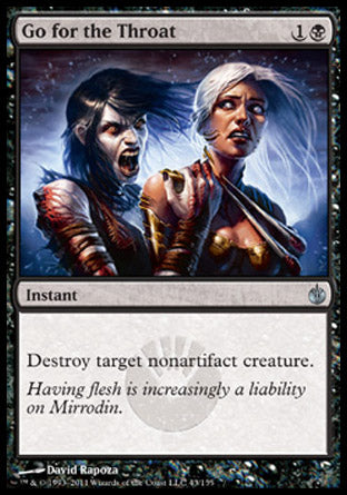 Go for the Throat (Mirrodin Besieged) Heavy Play