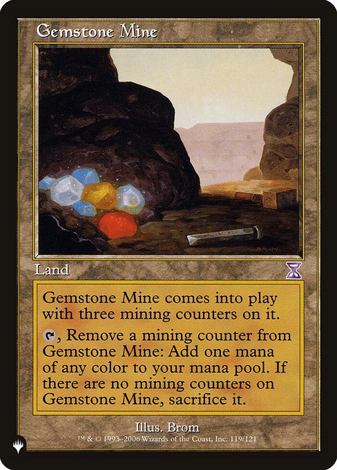 Gemstone Mine (The List) Near Mint