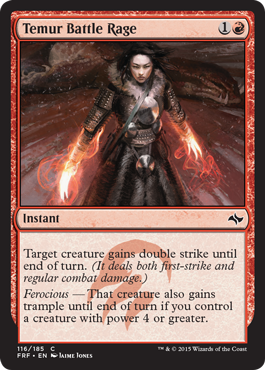 Temur Battle Rage (Fate Reforged) Near Mint