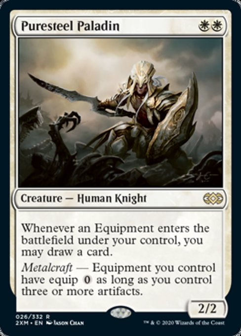 Puresteel Paladin (Double Masters) Light Play