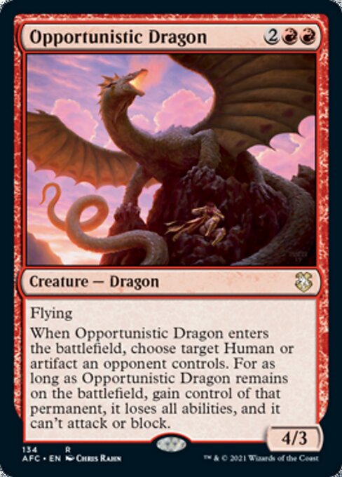 Opportunistic Dragon (Commander 2021 Forgotten Realms) Near Mint