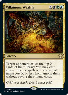 Villainous Wealth (Commander 2020 Ikoria) Light Play