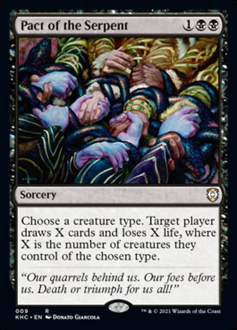 Pact of the Serpent (Commander 2021 Kaldheim) Light Play