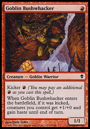 Goblin Bushwhacker (Zendikar) Heavy Play