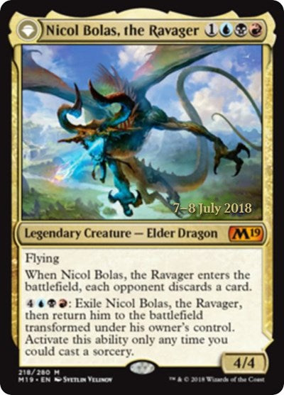 Nicol Bolas, the Ravager (Promos: Prerelease Cards) Near Mint Foil