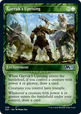Garruk's Uprising (Showcase) (Magic 2021 Core Set) Near Mint Foil