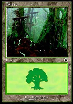 Forest (350) (Invasion) Heavy Play