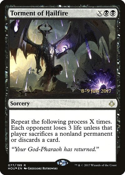 Torment of Hailfire (Promos: Prerelease Cards) Medium Play Foil