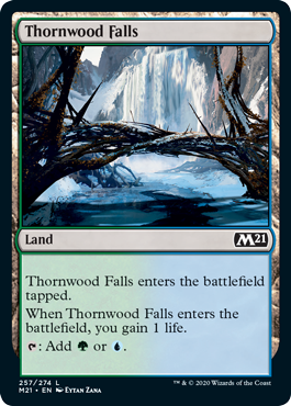 Thornwood Falls (Magic 2021 Core Set) Near Mint Foil