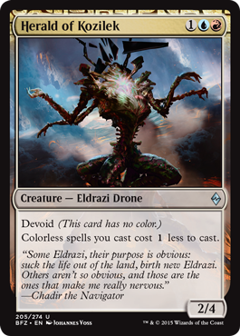 Herald of Kozilek (Battle for Zendikar) Light Play