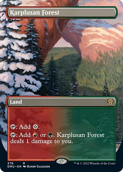 Karplusan Forest (Borderless) (Dominaria United) Light Play