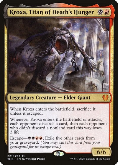 Kroxa, Titan of Death's Hunger (Promo Pack: Theros Beyond Death) Medium Play