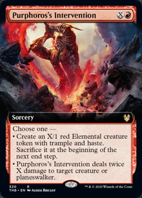 Purphoross Intervention (Extended Art) (Theros Beyond Death) Near Mint Foil