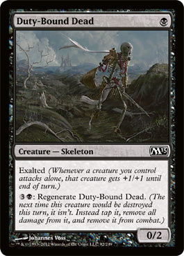 Duty-Bound Dead (Magic 2013 Core Set) Light Play Foil