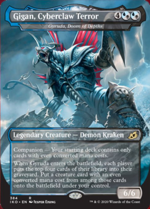 Gigan, Cyberclaw Terror (Ikoria: Lair of Behemoths) Near Mint Foil
