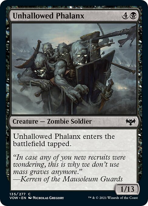 Unhallowed Phalanx (Innistrad: Crimson Vow) Near Mint Foil