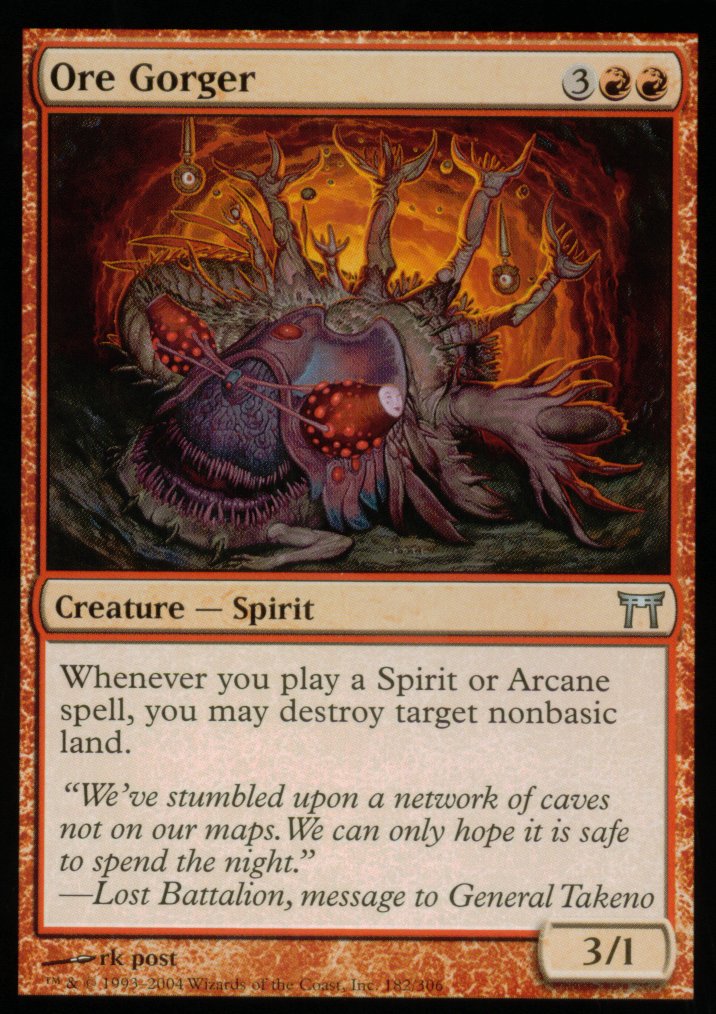Ore Gorger (Champions of Kamigawa) Medium Play Foil