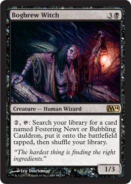 Bogbrew Witch (Magic 2014 Core Set) Near Mint Foil