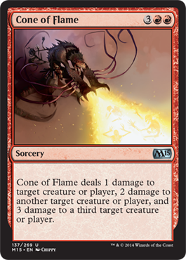 Cone of Flame (Magic 2015 Core Set) Medium Play