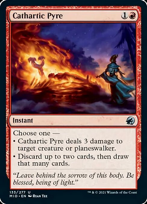 Cathartic Pyre (Innistrad: Midnight Hunt) Near Mint