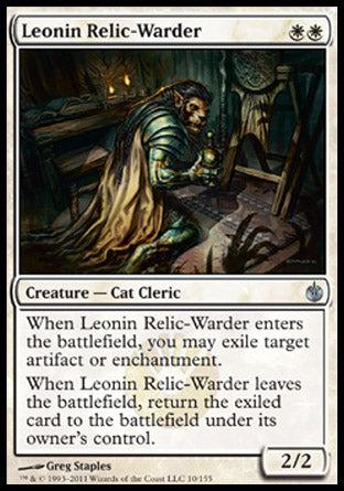 Leonin Relic-Warder (Mirrodin Besieged) Light Play Foil