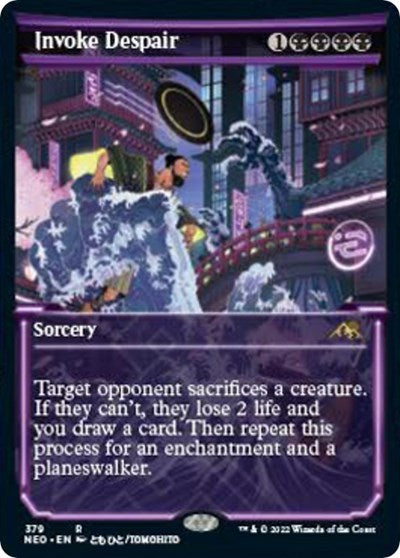 Invoke Despair (Showcase) (Kamigawa: Neon Dynasty) Near Mint Foil