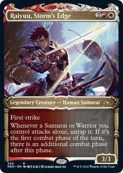 Raiyuu, Storm's Edge (Showcase) (Kamigawa: Neon Dynasty) Near Mint Foil