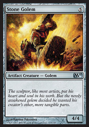 Stone Golem (Magic 2011 Core Set) Medium Play