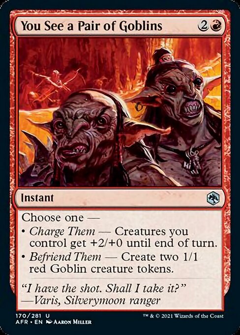 You See a Pair of Goblins (Adventures in the Forgotten Realms) Light Play Foil