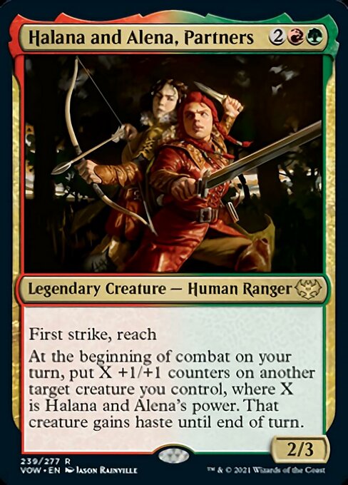 Halana and Alena, Partners (Innistrad: Crimson Vow) Near Mint Foil
