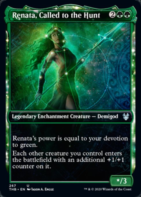 Showcase Renata, Called to the Hunt (Theros Beyond Death) Medium Play Foil
