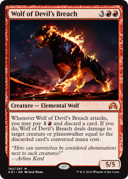 Wolf of Devil's Breach (Shadows Over Innistrad) Near Mint