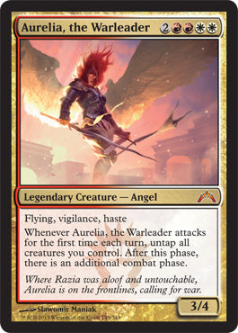 Aurelia, the Warleader (Gatecrash) Light Play Foil