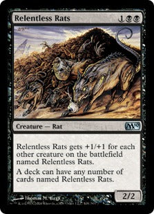 Relentless Rats (Magic 2010 Core Set) Medium Play