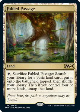Fabled Passage (Magic 2021 Core Set) Near Mint