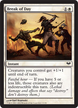 Break of Day (Dark Ascension) Near Mint Foil