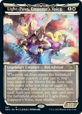 Light-Paws, Emperor's Voice (Showcase) (Kamigawa: Neon Dynasty) Near Mint Foil