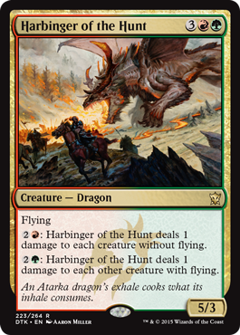 Harbinger of the Hunt (Dragons of Tarkir) Medium Play Foil