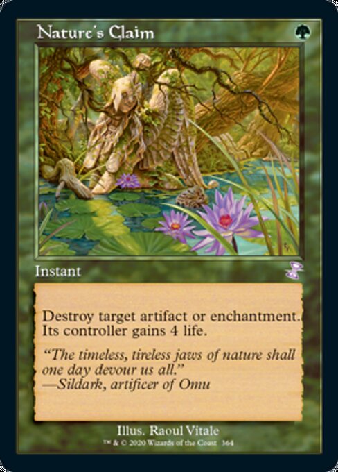 Nature's Claim (Time Spiral Remastered) Near Mint Foil